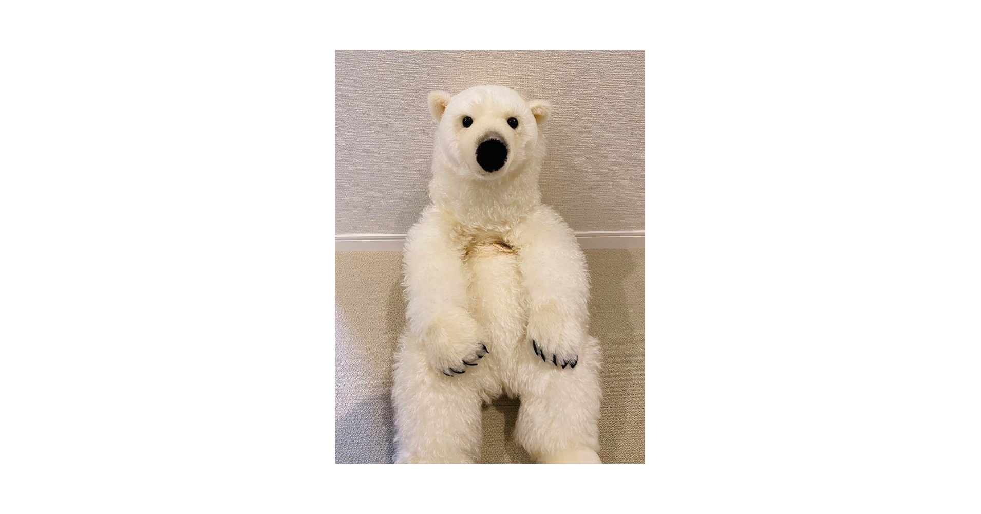 ホワイトクマのぬいぐるみ 大きめ 受注商品】ぬいぐるみ・ソフトホワイトベア（大） | KOESEN